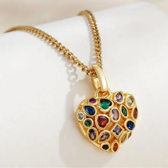 Heart pendant stainless steel necklace - Picture 2 of 2